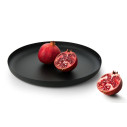 Alessi JM14/35 BT Vassoio rotondo in acciaio colorato Nero vista