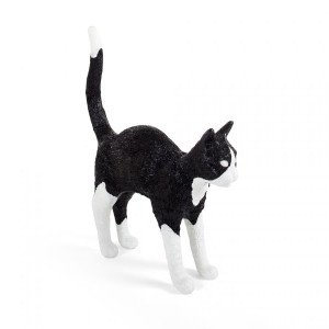 Jobby The Cat Lamp Black and White Seletti