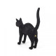 Jobby The Cat Lamp Black Seletti vista