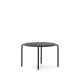 Tavolino da esterno Joncols in alluminio verniciato grigio Ø 60 cm Kave Home vista