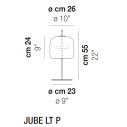 Jube LT P lampada da tavolo Vistosi dimensioni