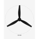 Ventilatore a soffitto Just Fan M nero opaco Faro dettaglio