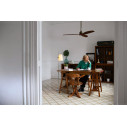 Ventilatore a soffitto Just Fan M nero-legno DC Faro ambientazione