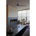 Ventilatore a soffitto Just Fan M nero-legno DC Faro ambientazione