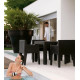 Jut Tavolo 90x90x75 Vondom ambientazione