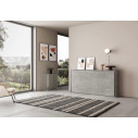 Letto a scomparsa Kando singolo Ityhome cemento chiuso