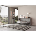 Letto a scomparsa Kando singolo Ityhome cemento aperto 