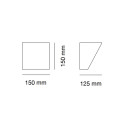 Katai 2601A lampada a parete 9010 novantadieci dimensioni