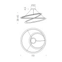 Kepler lampada a sospensione Nemo Lighting dimensioni