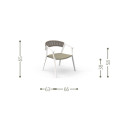 Key Poltrona living Talenti Outdoor dimensioni