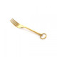 Keytlery Gold Set di posate Seletti dettaglio forchetta