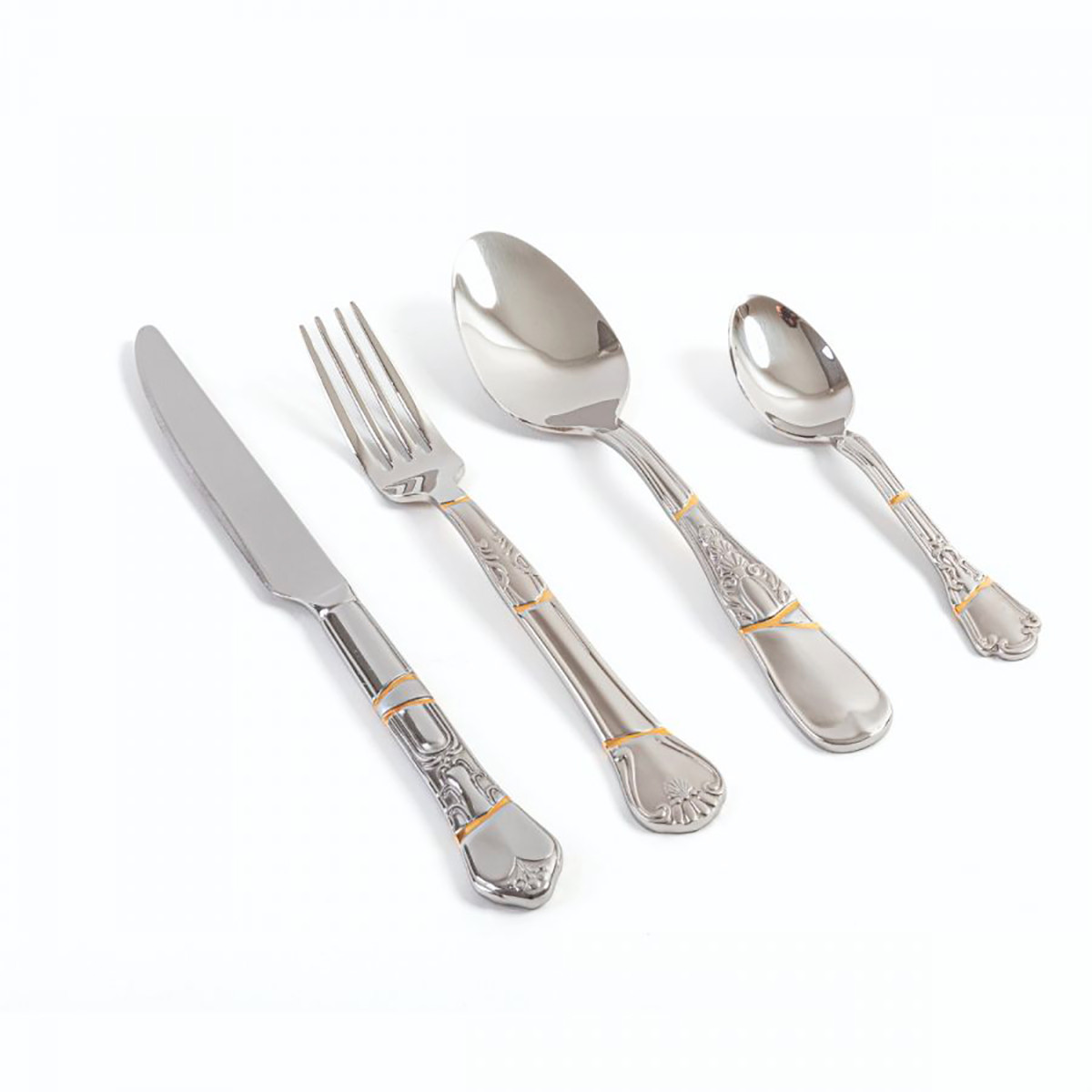 Kintsugi Cutlery Set di 4 Posate