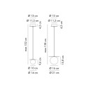 Kiss Lampada a sospensione Axolight dimensioni