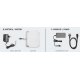 Ombrellone Capri Starwhite 6x6 Scolaro kit led alimentazione