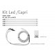 Ombrellone Capri Starwhite 6x6 Scolaro kit led