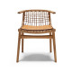 Knoll Citterio Klismos Sedia con braccioli e schienale intrecciato naturale vista