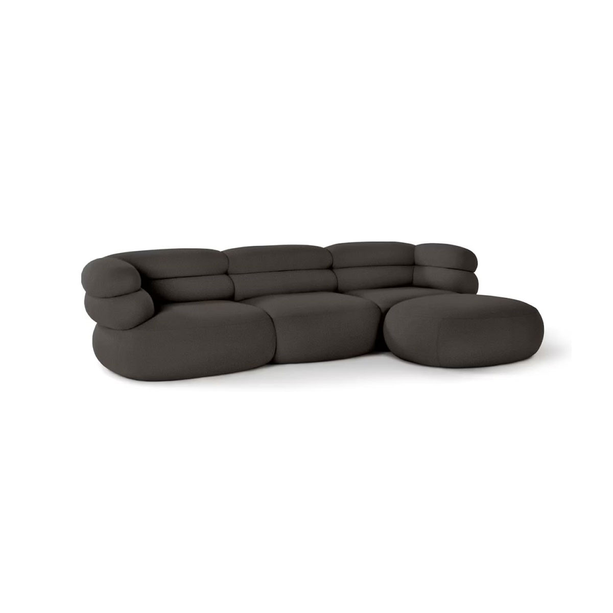 Knoll Biboni Divano a 3 posti con chaise longue sinistra