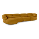 Knoll Biboni Divano a 4 posti con chaise longue destra vista