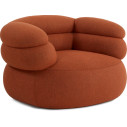 Knoll Biboni Poltrona vista Iron Red