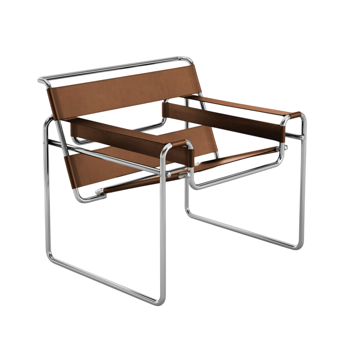 Knoll Breuer Wassily Poltrona Cuoio Naturale