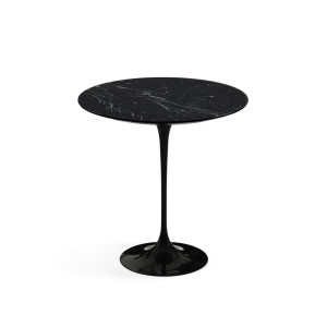 Knoll Saarinen Tavolino Tulip Ø 51 Marmo Nero Marquina
