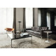 Knoll Saarinen Tavolino Tulip Ø 51 Marmo Nero Marquina ambientazione