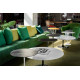 Knoll Saarinen Tavolino Tulip Ø 51 Marmo Nero Marquina ambientazione