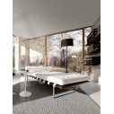 Knoll Saarinen Tavolino Tulip Ø 51 Marmo Statuarietto ambientazione