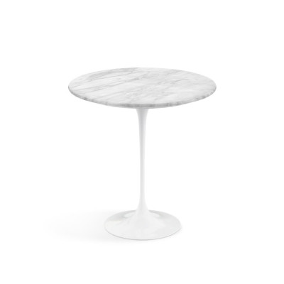 Knoll Saarinen Tavolino Tulip Ø 51 Marmo Statuarietto
