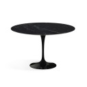Knoll Saarinen Tavolo Tulip Ø 120 Marmo Nero Marquina vista finitura brillante