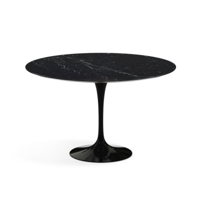 Knoll Saarinen Tavolo Tulip Ø 120 Marmo Nero Marquina