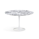 Knoll Saarinen Tavolo Tulip Ø 137 Marmo Arabescato vista finitura brillante