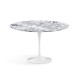 Knoll Saarinen Tavolo Tulip Ø 137 Marmo Arabescato vista finitura brillante