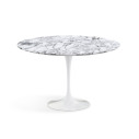 Knoll Saarinen Tavolo Tulip Ø 137 Marmo Arabescato vista finitura satinata