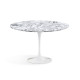 Knoll Saarinen Tavolo Tulip Ø 137 Marmo Arabescato vista finitura satinata