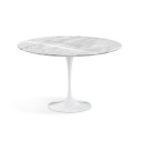Knoll Saarinen Tavolo Tulip Ø 137 Marmo Statuarietto vista finitura brillante