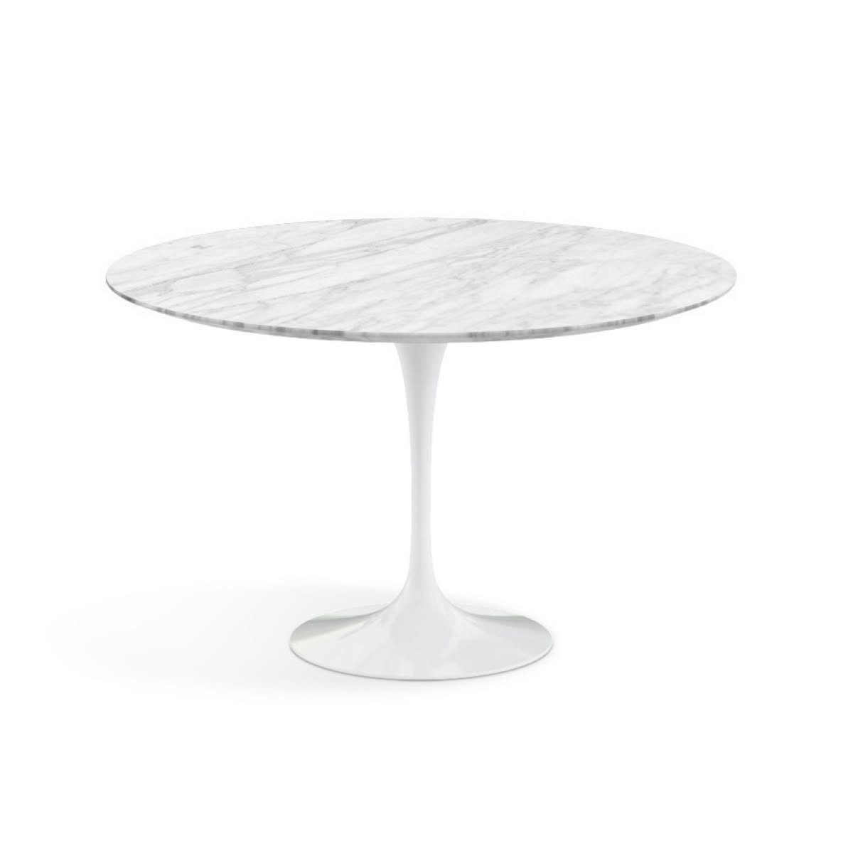 Knoll Saarinen Tavolo Tulip Ø 137 Marmo Statuarietto