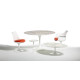 Knoll Saarinen Tavolo Tulip Ø 137 Marmo Statuarietto ambientazione