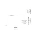 Luceplan Koinè Lampada da terra dimensioni
