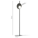 Kwic Lampada da terra Axolight dimensioni
