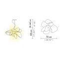La Belle Étoile Suspension lampada a sospensione Black Slamp dimensioni