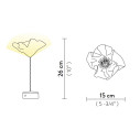 Lafleur Battery lampada da tavolo Velvet Slamp dimensioni