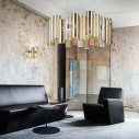 La Lollo Suspension Large lampada a sospensione Gold Slamp ambientazione