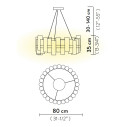 La Lollo Suspension Large lampada a sospensione Gradient-Multicolor Slamp  dimensioni