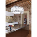 La Lollo Suspension Large lampada a sospensione White Slamp ambientazione