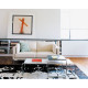 Knoll Breuer Laccio Tavolino rettangolare laminato bianco ambientazione