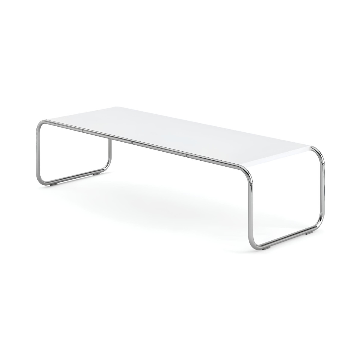Knoll Breuer Laccio Tavolino rettangolare laminato bianco