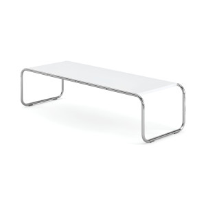 Knoll Breuer Laccio Tavolino rettangolare laminato bianco