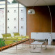 Knoll Breuer Laccio Tavolino quadrato laminato bianco ambientazione