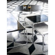 Knoll Breuer Laccio Tavolino rettangolare Marmo ambientazione